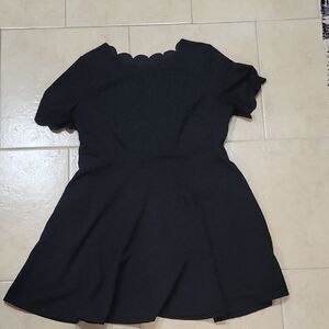 Black Scalloped Dress